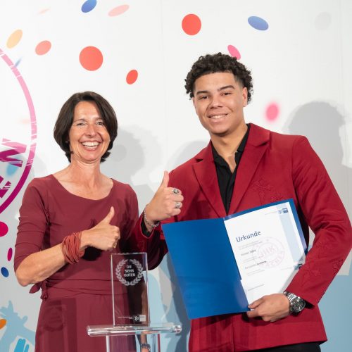 Benjamin bei der IHK Bestenehrung in Aachen